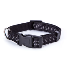 Nobleza obojok nylonový reflexný 1,5 x 25 - 40 cm čierny